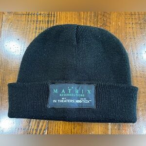 The Matrix Resurrections Beanie HBO Max / Black Color 100% Acrylic